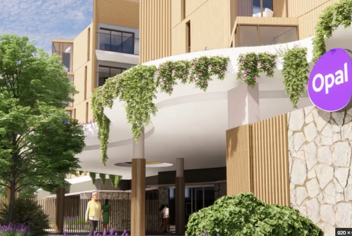 Opal Aged Care landscaped entry