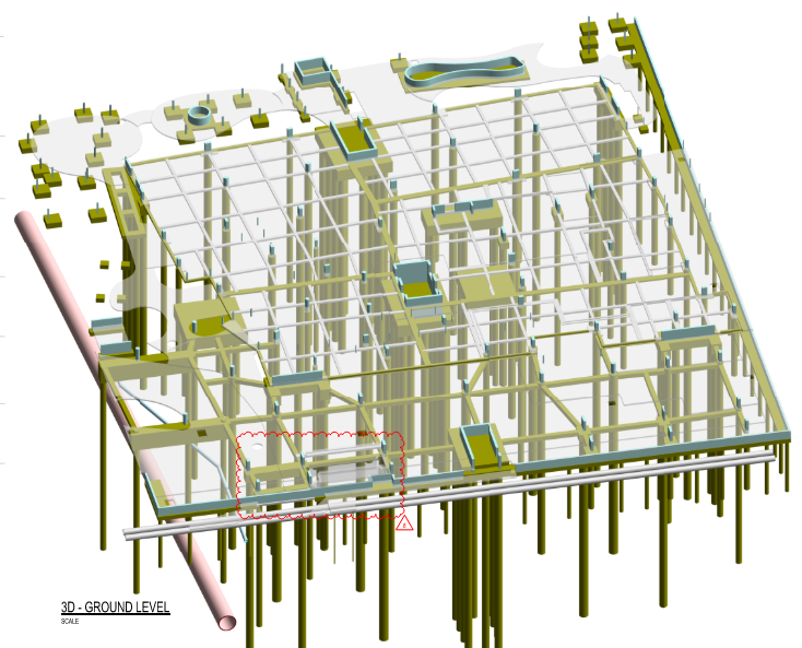Opal Aged Care ground-level structural model
